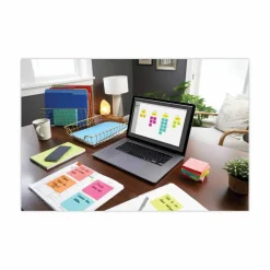 Post-it Cape Town Color Collection Value Pack, 1 1/2" x 2", Assorted Colors, 100 Sheets Per Pad, Pack Of 24 Pads