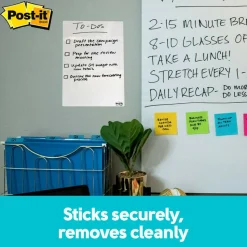 Post-it Dry Erase Sheets, 7 in x 11.3 in, 1 Pack, 3 Sheets/Pack, White, DEFSHEETS-3PK