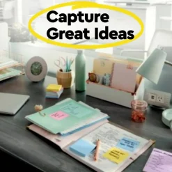 Post-it Greener 100% Recycled Paper Notes, 3 x 3 in, 24 Bulk Sticky Note Pads, 75 Sheets/Pad, School Supplies and Office Products, Sweet Sprinkles