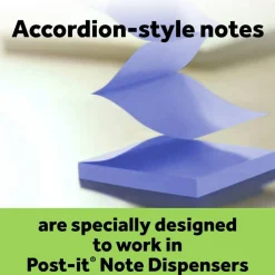 Post-it Greener Pop Up Notes, 12 Pads, 100 Sheets, 3 in x 3 in, 100% Recycled, Clean Removal, School Supplies & Office Products - R330RP12AP