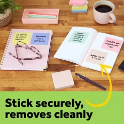Post-it Greener Pop Up Notes, 12 Pads, 100 Sheets, 3 in x 3 in, 100% Recycled, Clean Removal, School Supplies & Office Products - R330RP12AP