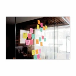 Post-it Note Dispenser, 3 x 3 in, 12 Sticky Note Pads, 90 Sheets/pad, Sticky Note Holder, Black Base, Clear Top, Classroom or Office Supplies