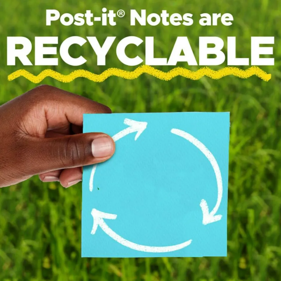 Post-it Notes, 3" x 3", 24 Bulk Note Pads, 100 Sheets/Pad, School Supplies & Office Products, The Iconic Canary Yellow Note, 65424VAD