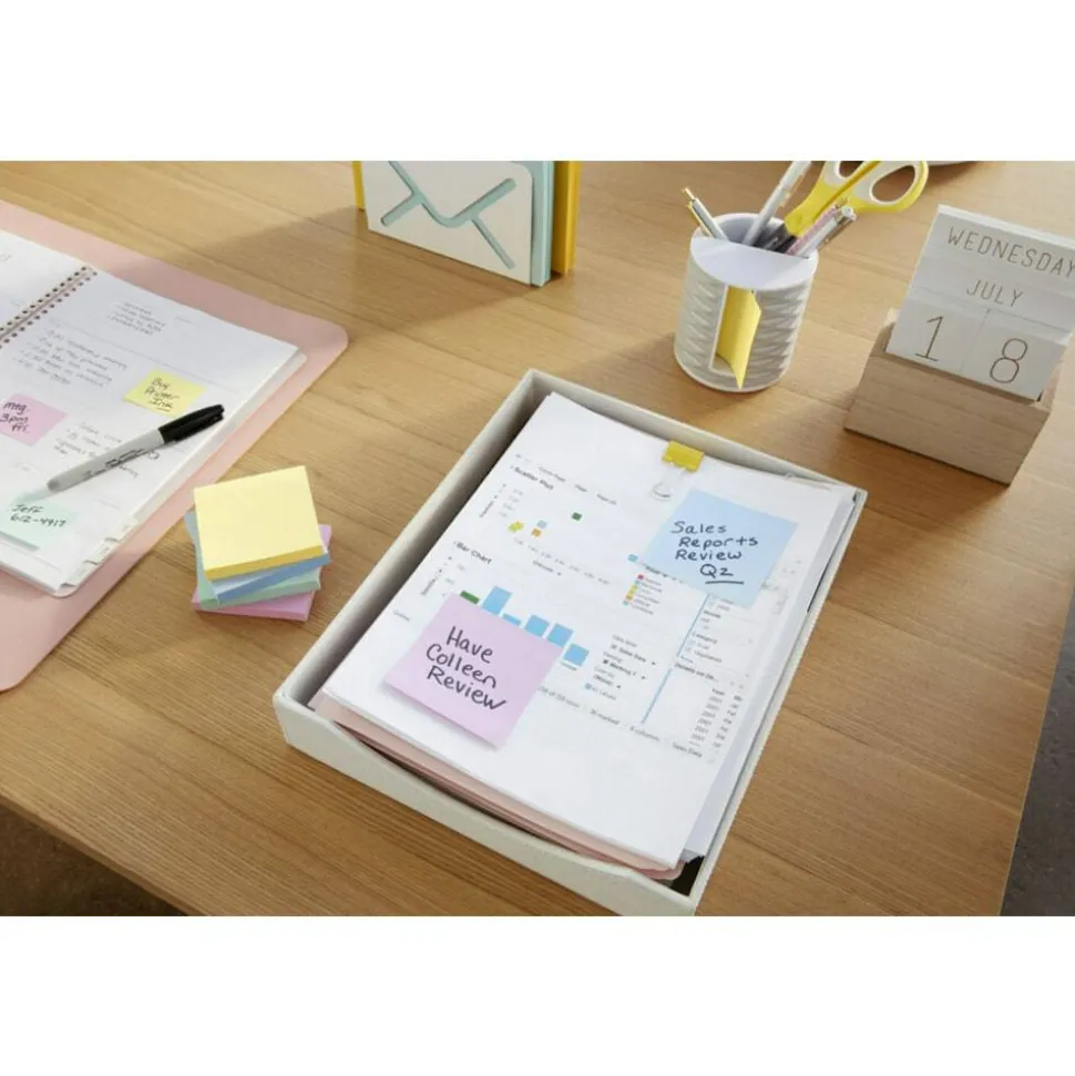 Post-it Notes, 3" x 3", 24 Bulk Note Pads, 100 Sheets/Pad, School Supplies & Office Products, The Iconic Canary Yellow Note, 65424VAD