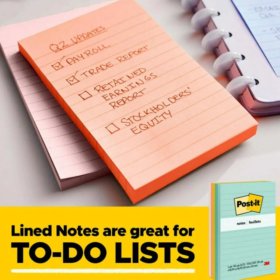 Post-it Notes, 3 x 5 in, 12 Sticky Note Pads, 100 Sheets/Pad, School Supplies and Office Products, The Iconic Canary Yellow