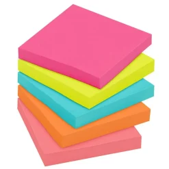 Post-it Notes, 3 x 3 in, 18 Sticky Note Pads, 100 Sheets/Pad, School Supplies and Office Products, Poptimistic