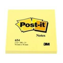 Post-it Notes, 3 x 3 in, 12 Sticky Note Pads, 100 Sheets/Pad, School Supplies and Office Products, The Iconic Canary Yellow Note