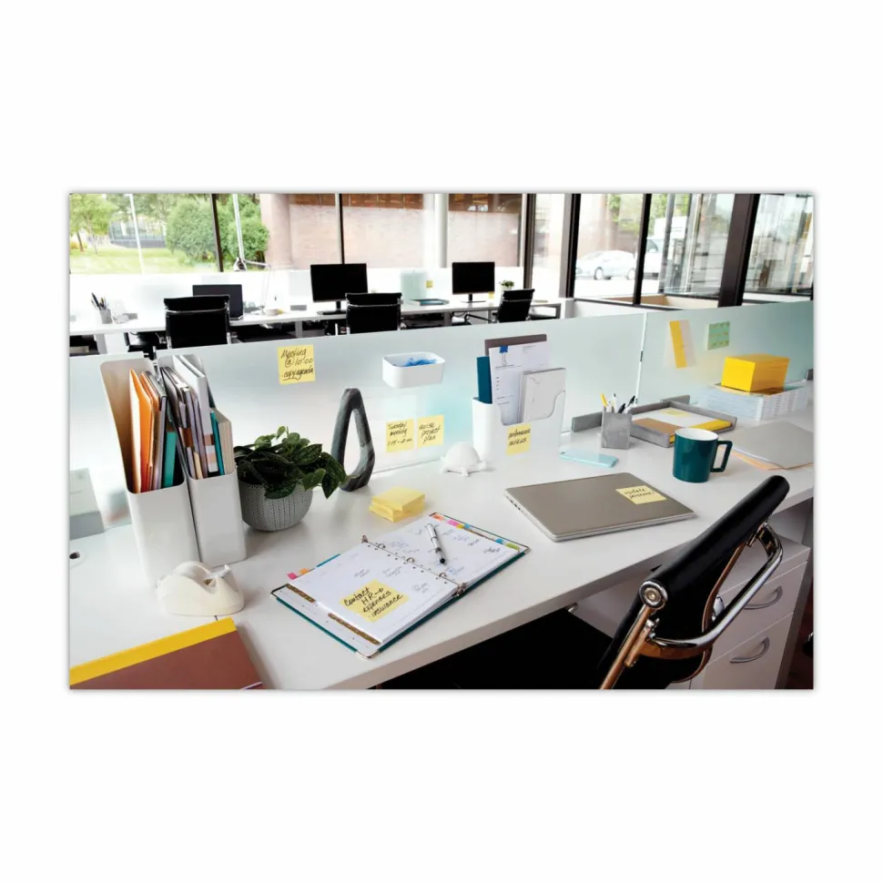 Post-it Notes, Lined, 4" x 4", Canary Yellow, 300 Sheets, Pack Of 1 Pad