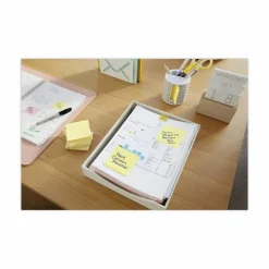Post-it Original Lined Notes, Canary Yellow, 3" x 5" , 100 Sheets/Pad, 12 Pads/PK