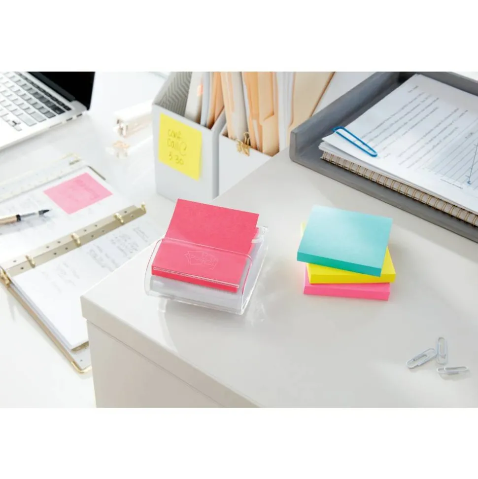 Post-it Pop Up Notes, 3 x 3 in, 12 Sticky Note Pads, 100 Sheets/Pad, School Supplies, Accordion Sticky Notes Works with Pop Up Dispenser, Poptimistic