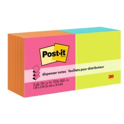 Post-it Pop Up Notes, 3 x 3 in, 12 Sticky Note Pads, 100 Sheets/Pad, School Supplies, Accordion Sticky Notes Works with Pop Up Dispenser, Poptimistic