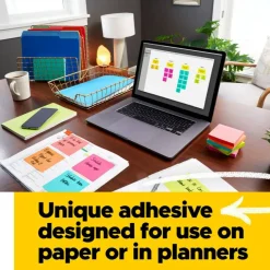 Post-it Pop Up Notes, 3 x 3 in, 12 Sticky Note Pads, 100 Sheets/Pad, Accordion Sticky Notes Works with Pop Up Dispenser, Canary Yellow