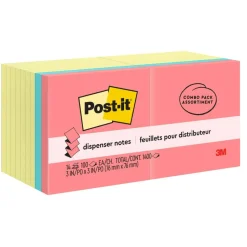Post-it Pop Up Notes Value Pack, 18 Pads, 100 Sheets, 3 in x 3 in, Clean Removal, School Supplies & Office Products - R330144B