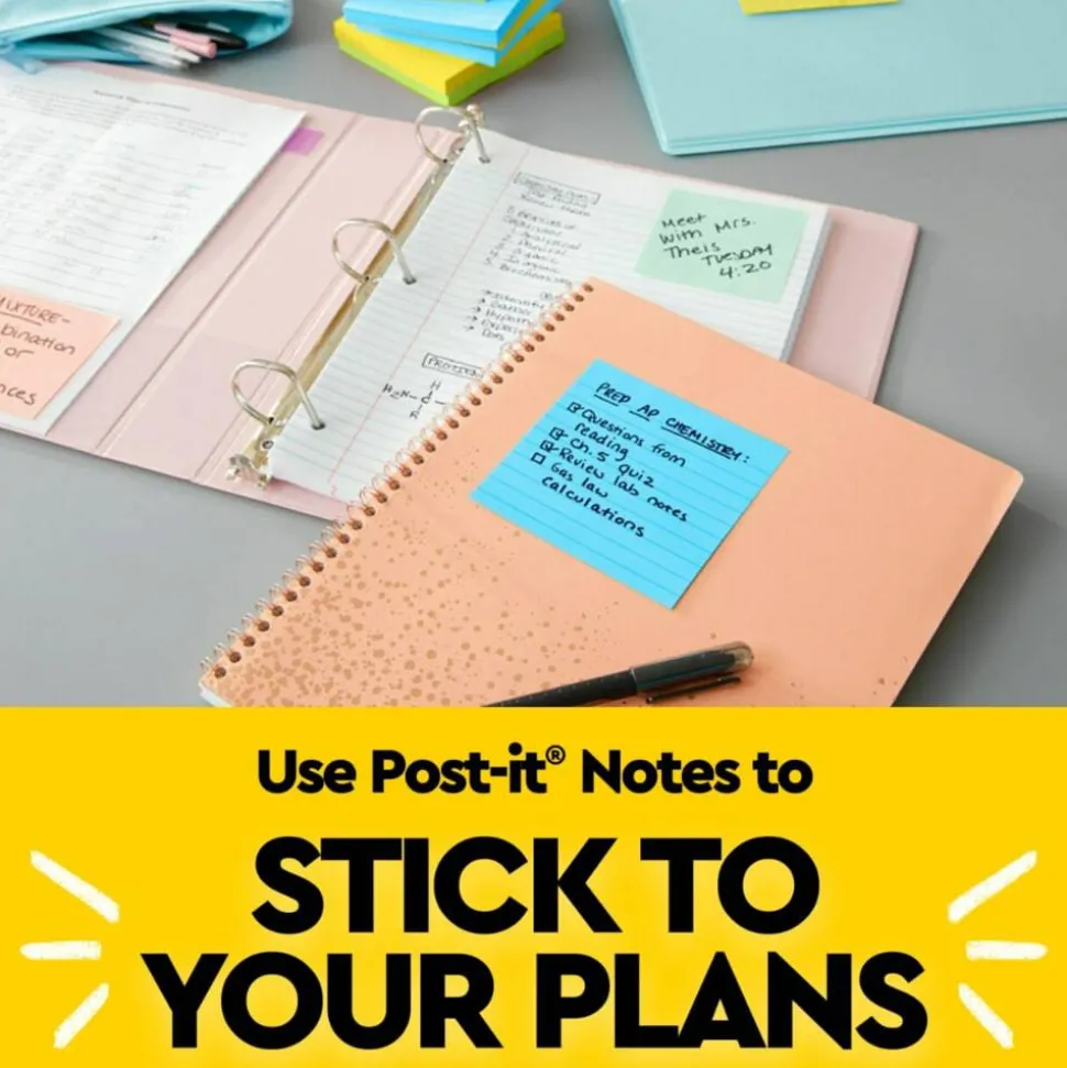 Post-it Pop-up Notes, 3 x 3 in, 12 Sticky Note Pads, 100 Sheets/Pad, School Supplies and Office Products, Accordion Sticky Notes, Floral Fantasy