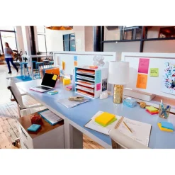 Post-it Super Sticky Notes, 3 x 3 in, 12 Sticky Note Pads, 90 Sheets/Pad, 2X the Sticking Power, School Supplies and Office Products, Neon Fizz
