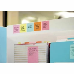 Post-it Super Sticky Notes, 3 x 3 in, 12 Sticky Note Pads, 2X the Sticking Power, School Supplies and Office Products, Supernova Neons