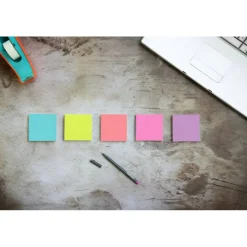 Post-it Super Sticky Notes, 3 x 3 in, 12 Sticky Note Pads, 2X the Sticking Power, School Supplies and Office Products, Supernova Neons