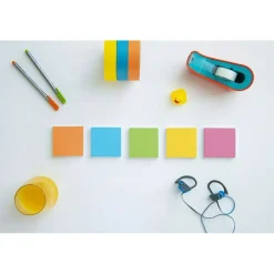 Post-it Super Sticky Notes, 3 x 3 in, 5 Sticky Note Pads, 90 Sheets/Pad, 2X the Sticking Power, School Supplies and Office Products, Energy Boost