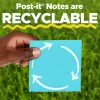 Post-it Super Sticky Notes, 4 x 6 in, 5 Lined Sticky Note Pads, 90 Sheets/Pad, 2X the Sticking Power, School and Office Supplies, Canary Yellow