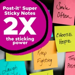 Post-it Super Sticky Pop Up Notes, 3 x 3 in, 12 Sticky Note Pads, 90 Sheets/Pad, 2X the Sticking Power, School and Office Supplies, Canary Yellow