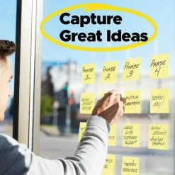 Post-it Super Sticky Pop Up Notes, 3 x 3 in, 12 Sticky Note Pads, 90 Sheets/Pad, 2X the Sticking Power, School and Office Supplies, Canary Yellow