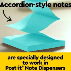 Post-it Super Sticky Pop Up Notes, 3 x 3 in, 10 Sticky Note Pads, 90 Sheets/Pad, 2X the Sticking Power, School and Office Supplies, Supernova Neons