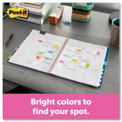 Post-it Assorted 1/2" Portable Flags - Assorted - Self-stick - 189 / Pack