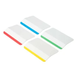 Post-it Durable Tabs, 2 in. x 1.5 in. Pack of 24 Tabs, Beige, Green, Red, Canary Yellow