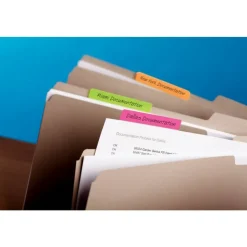 Post-it Filing Tabs, 2 in. x 1.5 in., Pack of 24 Tabs