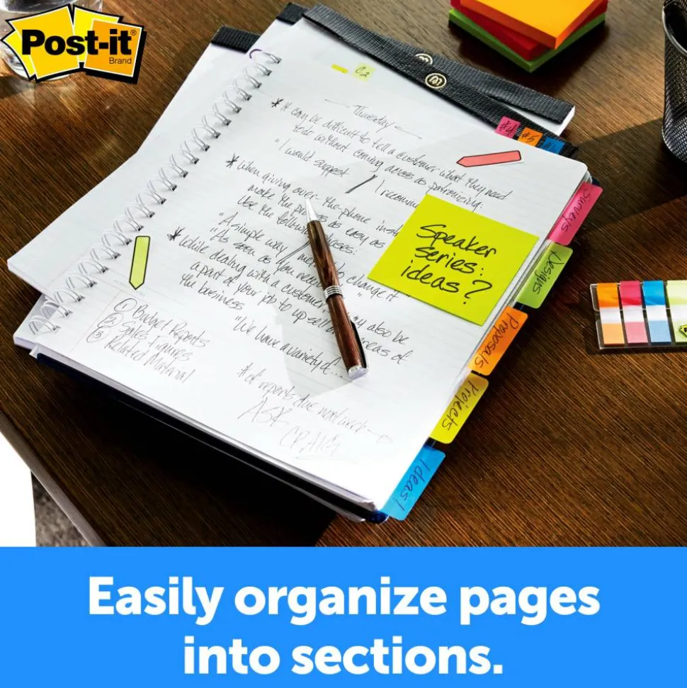 Post-it Filing Tabs, 2 in. x 1.5 in., Pack of 24 Tabs