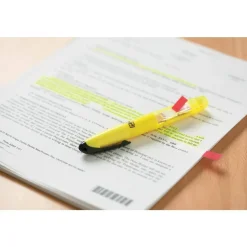 Post-it Flag Plus Highlighters, Assorted Colors, Pack Of 3