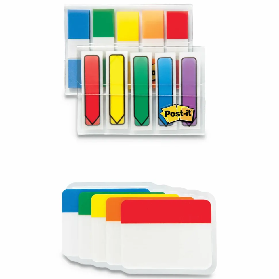 Post-it Flags and Tabs Combo Pack, Assorted Primary Colors, 230/Pack