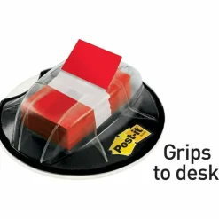 Post-it Flags in Desk Grip Dispenser, 1