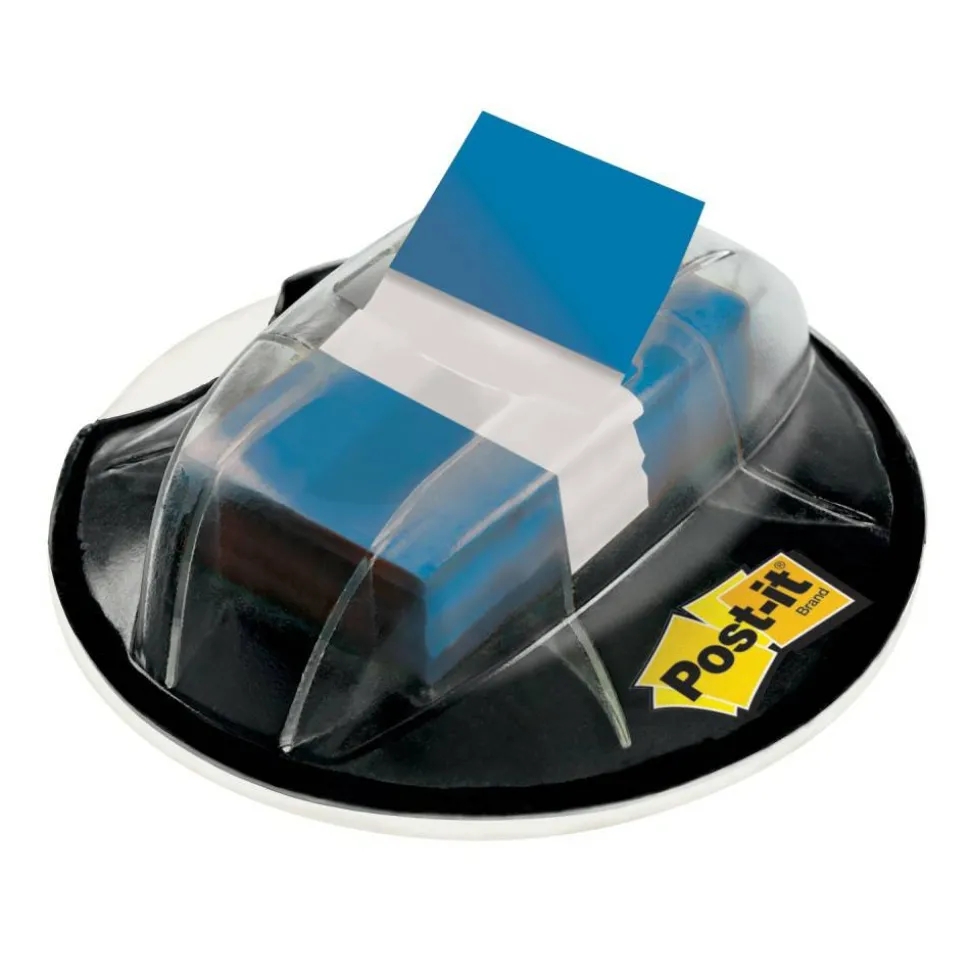 Post it Flags in Desk Grip Dispenser, 1" x 1 7/10", Blue, 200 Flags