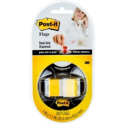 Post-it Flags in Desk Grip Dispenser, 1