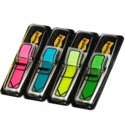 Post-it Flags, .5 in. x 1.7 in., 4 Dispensers, 24 Flags/Dispenser, Assorted Bright Colors, School Supplies for Students, Flags for Textbooks