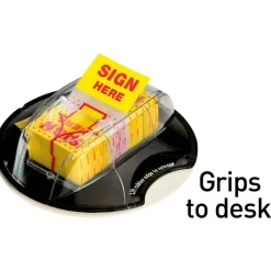 Post-it Flags, 1 in. x 1.7 in., 1 Dispenser, 200 Flags/Dispenser, Yellow, Printed 
