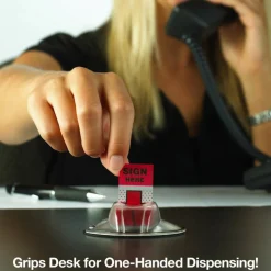 Post-it Flags, 1 in. x 1.7 in., 1 Dispenser, 200 Flags/Dispenser, Red, Printed 