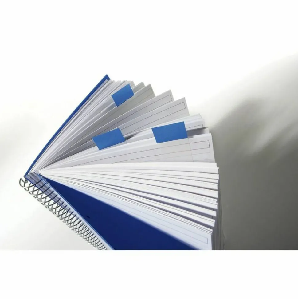 Post it Flags, 1" x 1 7/10", Bright Blue, 50 Flags Per Pad, Pack Of 2 Pads