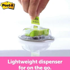 Post-it Message Flags in Desk Grip Dispenser, 1