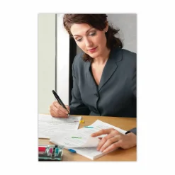 Post-it Notes and Flag Dispenser, 1 Dispenser, 1 Pad, 90 Sheets/Pad, Black Base with Clear Top, 2 Flag Dispensers, 50 Flags/Dispenser, Clean Removal