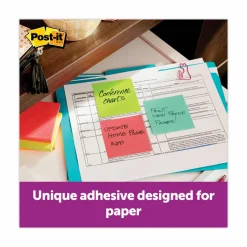 Post-it Notes and Flag Dispenser, 1 Dispenser, 1 Pad, 90 Sheets/Pad, Black Base with Clear Top, 2 Flag Dispensers, 50 Flags/Dispenser, Clean Removal
