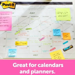 Post-it Notes Arrow Flags, 7/16" x 1-7/10", Assorted Colors, 24 Flags Per Pad, Pack Of 10 Pads