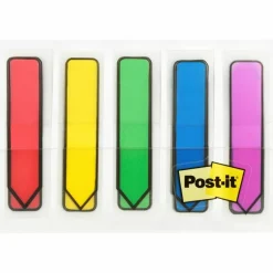 Post-it Notes Arrow Flags, 1-3/4" x 1/2", Assorted Primary Colors, Pack Of 100 Flags