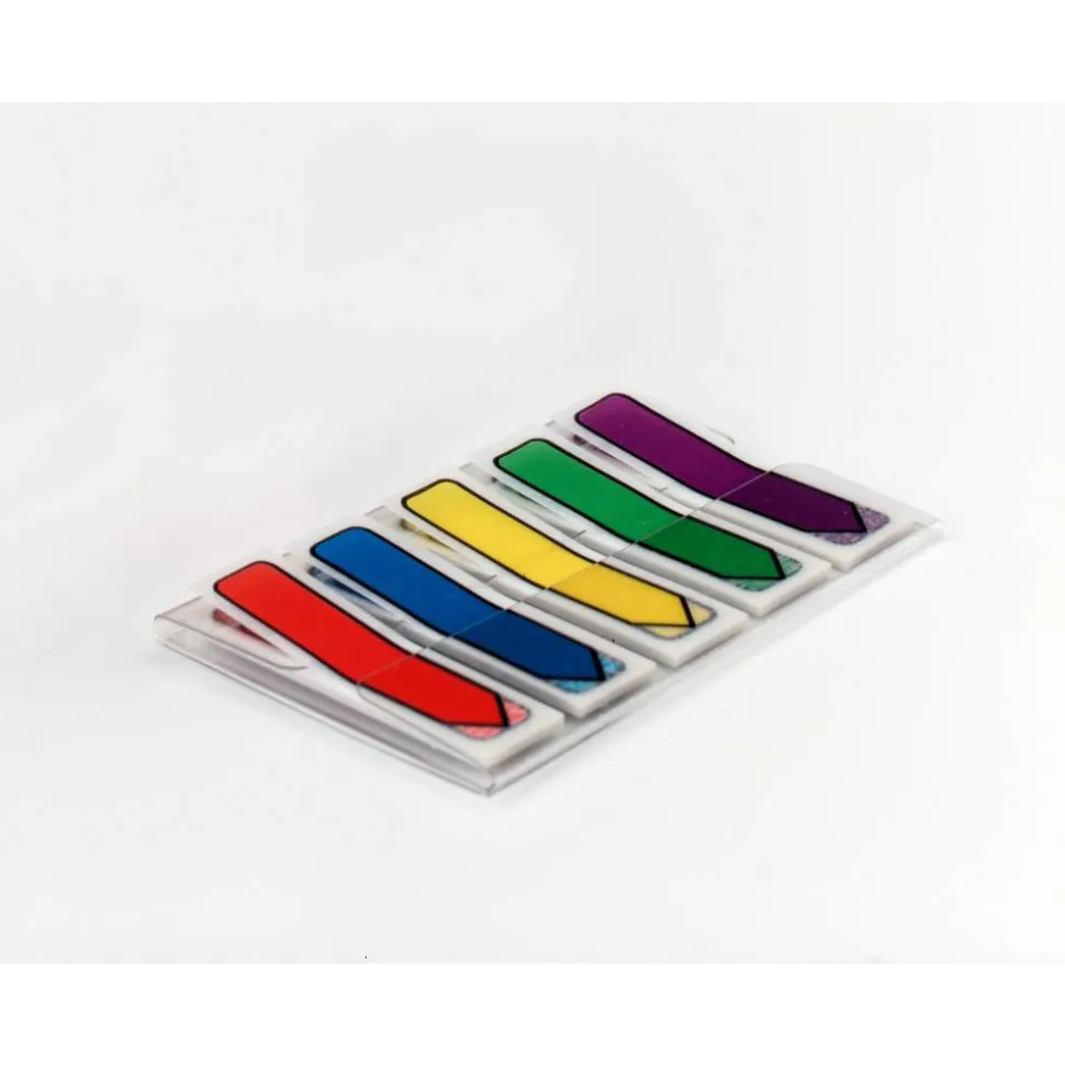 Post-it Notes Arrow Flags, 1-3/4" x 1/2", Assorted Primary Colors, Pack Of 100 Flags