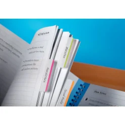 Post-it Notes Durable Filing Tabs, 2", Assorted Colors, 6 Flags Per Pad, Pack Of 4 Pads