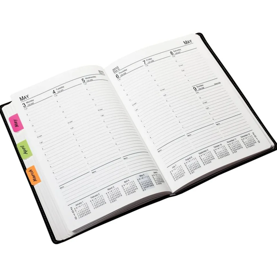 Post-it Notes Durable Filing Tabs, 1" x 1-1/2", Green/Orange/Pink, 22 Flags Per Pad, Pack Of 3 Pads