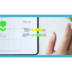 Post-it Notes Flags, 1/2" x 1-7/10", Assorted Bright Colors, 35 Flags Per Pad, Pack Of 4 Pads