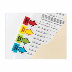 Post-it Notes Sign & Date Printed Flags, 1