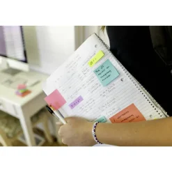 Post-it Page Markers, .5 in. x 1.75 in., 10 Pads/50 Markers/Pad, Assorted Bright Colors, School Supplies for Students, Page Markers for Textbooks